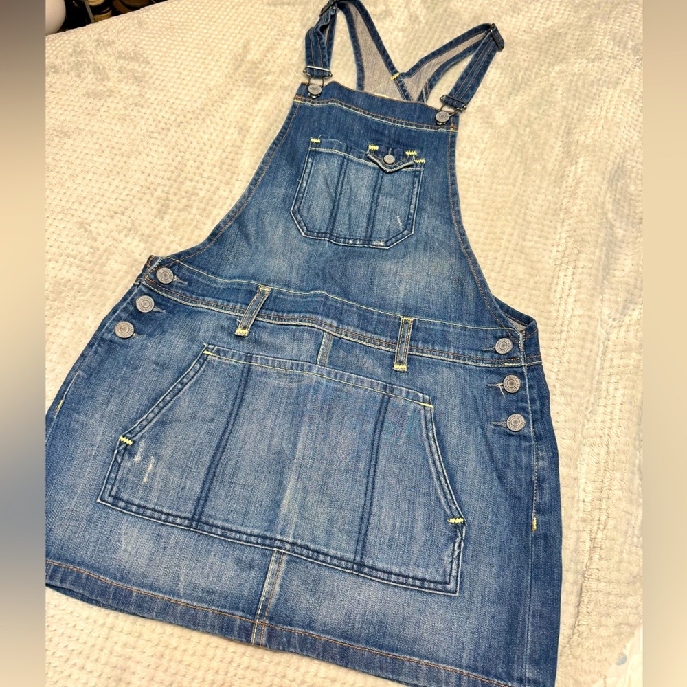 Aeropostale Women's Navy Dungarees-overalls size M